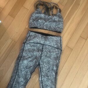 Victoria's Secret Black and White Leopard Print Top